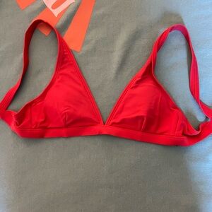 Aerie Pink Triangle Bathing Suit Top